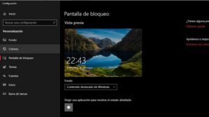 pantalla de bloqueo windows 10