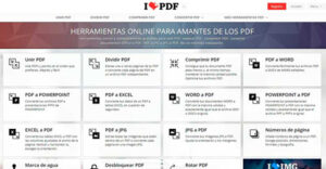 Una de las herramientas de PDF online más completas que existe: ilovepdf 4
